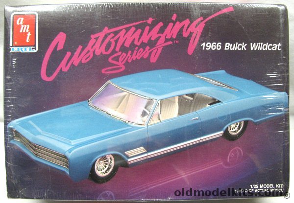 AMT 1/25 1966 Buick Wildcat - Stock / Custom / Wild Custom / With Putty / Sandpaper / Building Tools and Special 'How To' Instructions, 6832 plastic model kit